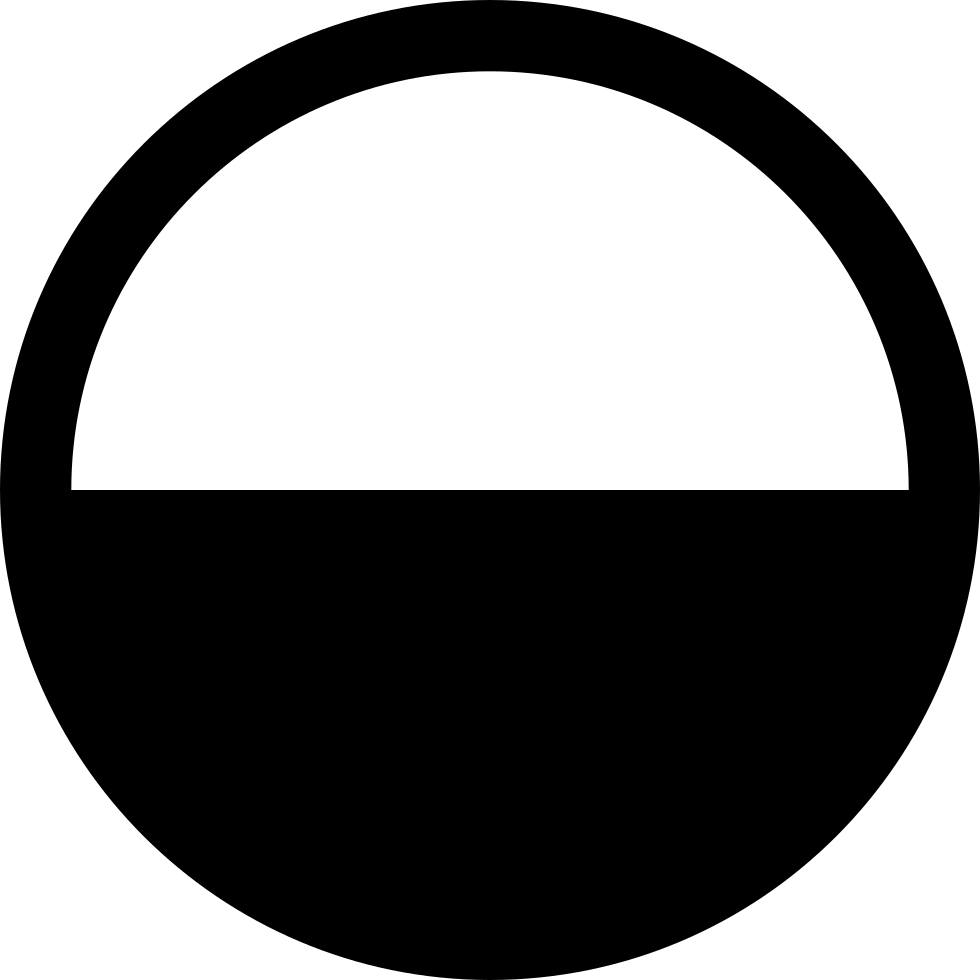 Brightness Round Button - Icon (980x980), Png Download