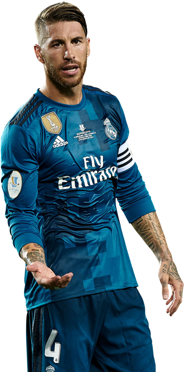 Ramos Png - Sergio Ramos 2017 2018 (643x1243), Png Download