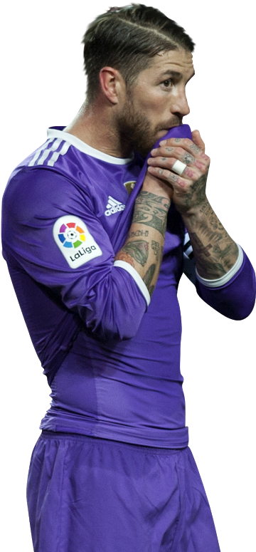 Sergio Ramos Png Render 2016/17 - Sergio Ramos Em Png (530x797), Png Download