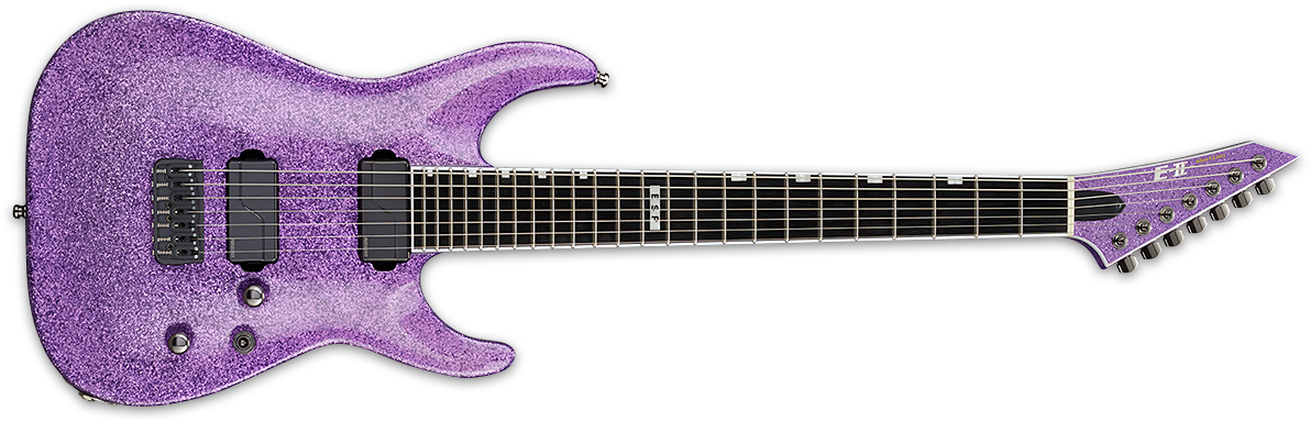 Purple Sparkle, Snow White - Esp Ltd M 100fm Stblk (1200x399), Png Download