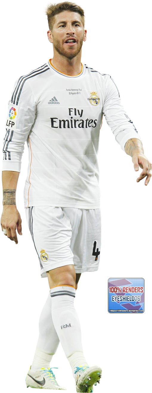 Sergio Ramos Renders 2013-14 - Bermuda Shorts (510x1321), Png Download