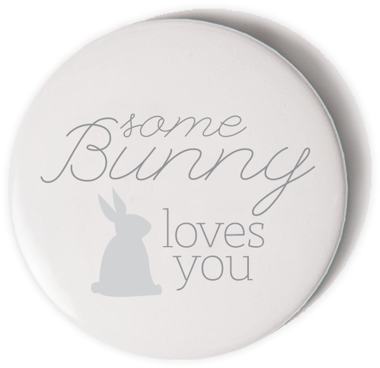 56mm Badge Some Bunny - 1 هللة (1080x1080), Png Download