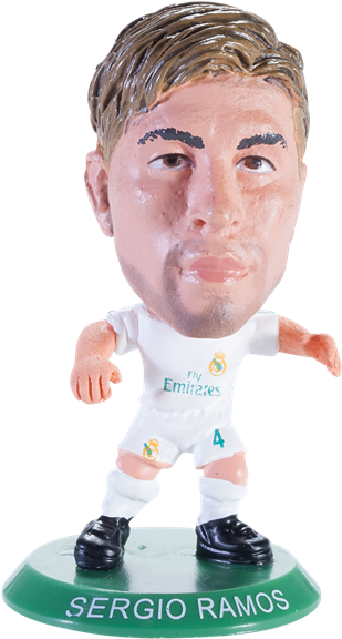 Real Madrid Sergio Ramos Mini Figurine 17/18 - Figurine (600x600), Png Download