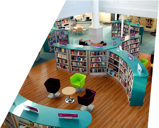 Planning A Project Contact Us - Modern School Library Spaces (577x424), Png Download