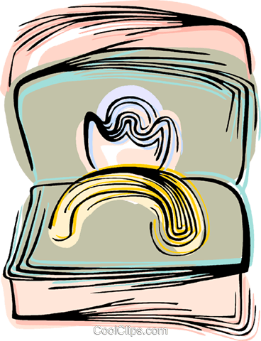 Diamond Wedding Ring Royalty Free Vector Clip Art Illustration (368x480), Png Download