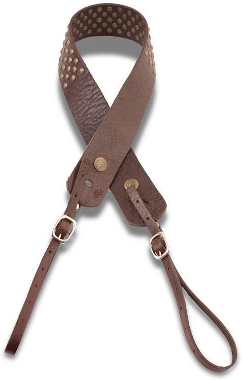 Chocolate W/ Studs - Strap (477x748), Png Download