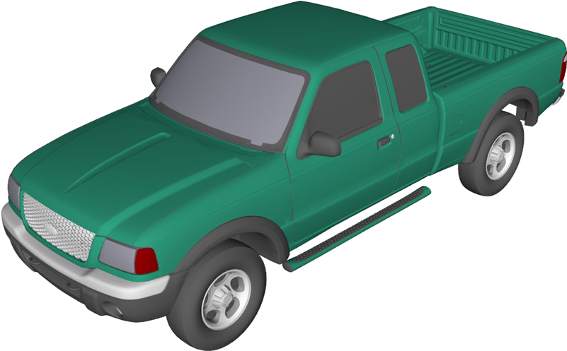 Camara Camioneta - Ford Ranger Cad File (800x600), Png Download