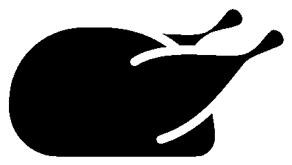 Pollos - Silhouette (538x513), Png Download