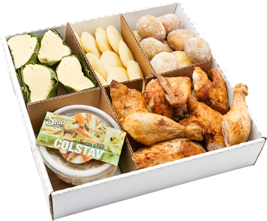 A Un Click Del Sabor Stav - Pollo Stav (895x741), Png Download