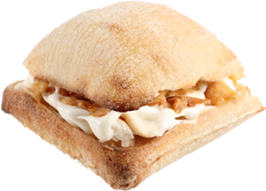 Pollo Asado Con Ali Oli Y Cebolla Crujiente En Pan - Egg Sandwich (440x410), Png Download