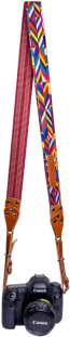 Multi-color Gold Camera Strap - Ski (380x331), Png Download