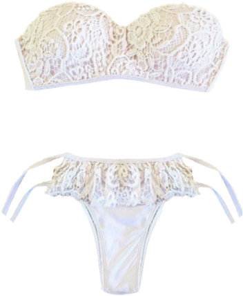 Mujer Bañadores Bikini De Cordones De Gacnhillo Con - Bikini (500x500), Png Download