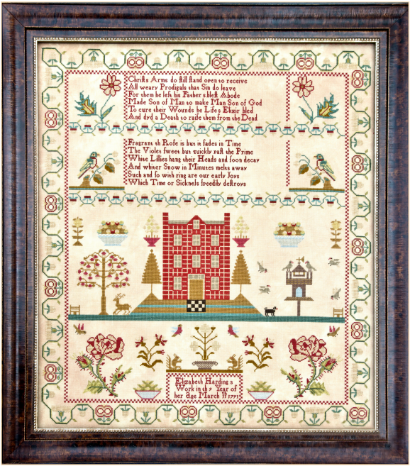 Elizabeth Harding 1791 Card Pack Hands Across The Sea - Sampler (640x800), Png Download