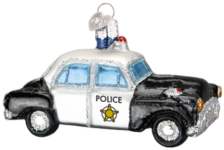 Rowboat - Police Car Ornaments (350x350), Png Download