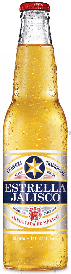 Beer Labels - Estrella Jalisco Beer - 12 Fl Oz Bottle (240x916), Png Download