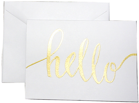 Blank Greeting Card Png - Calligraphy (498x365), Png Download