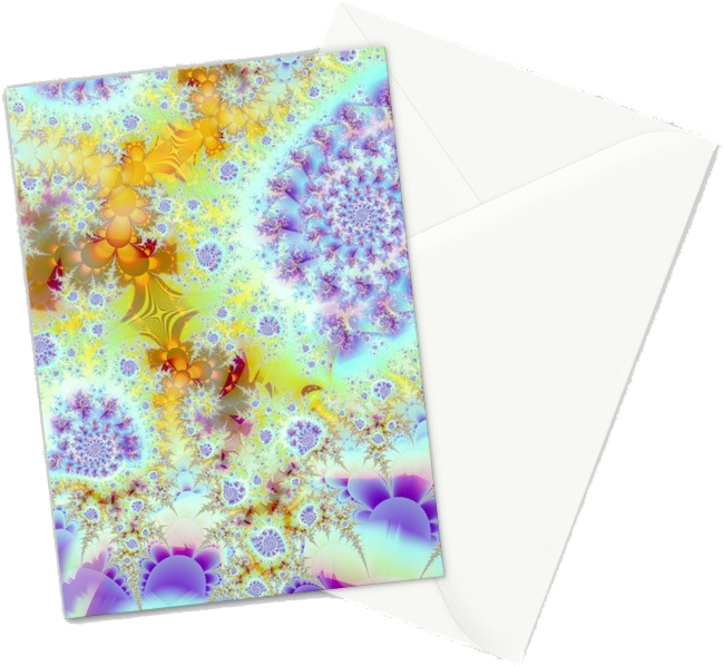 Society6 Golden Violet Sea Shells, Abstract Fractal (700x700), Png Download
