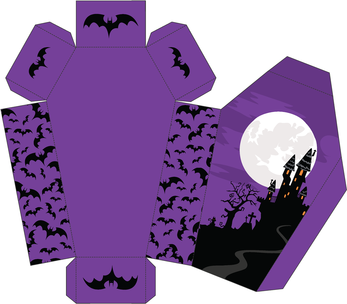 Passatempo Da Ana - Ataud De Halloween Para Armar (1600x1131), Png Download