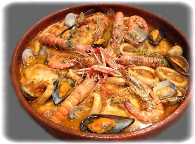 Asopado De Mariscos - Zarzuela De Pescado Y Marisco (640x478), Png Download