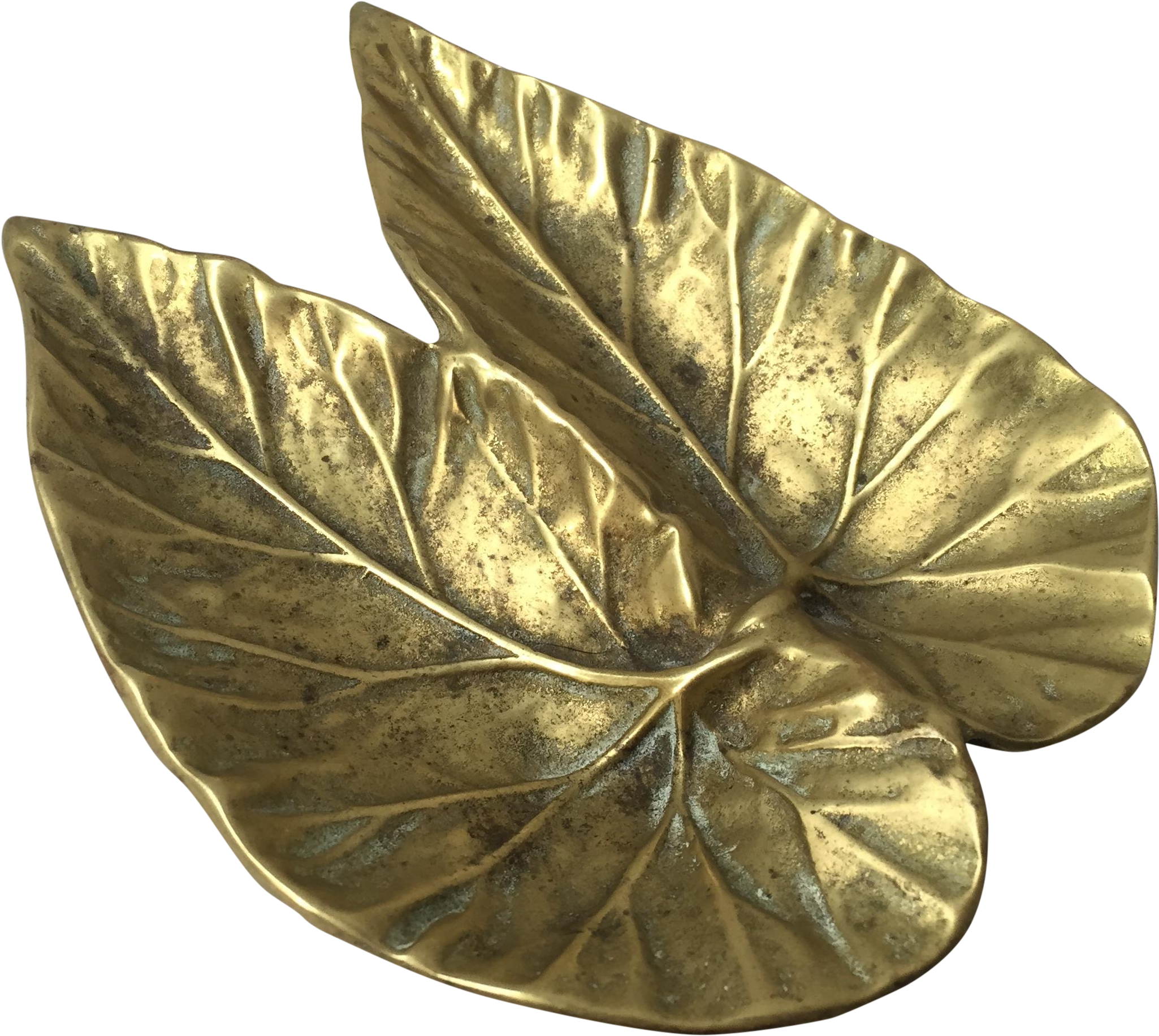Virginia Metal Crafters Brass Begonia Leaf On Chairish - Brass (2338x2338), Png Download