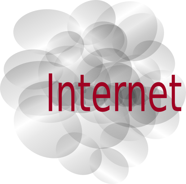 Www Clipart Internet Symbol - Internet Cloud (600x595), Png Download
