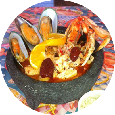 Molcajete De Mariscos - Paella (400x400), Png Download