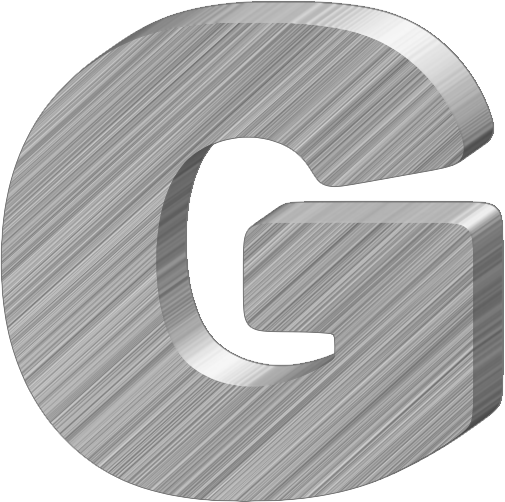 Letter G Png - 3 D Letters G (505x502), Png Download