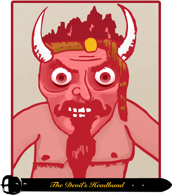 It's Written That The Devil First Came To Earth Wearing - Headband (600x735), Png Download