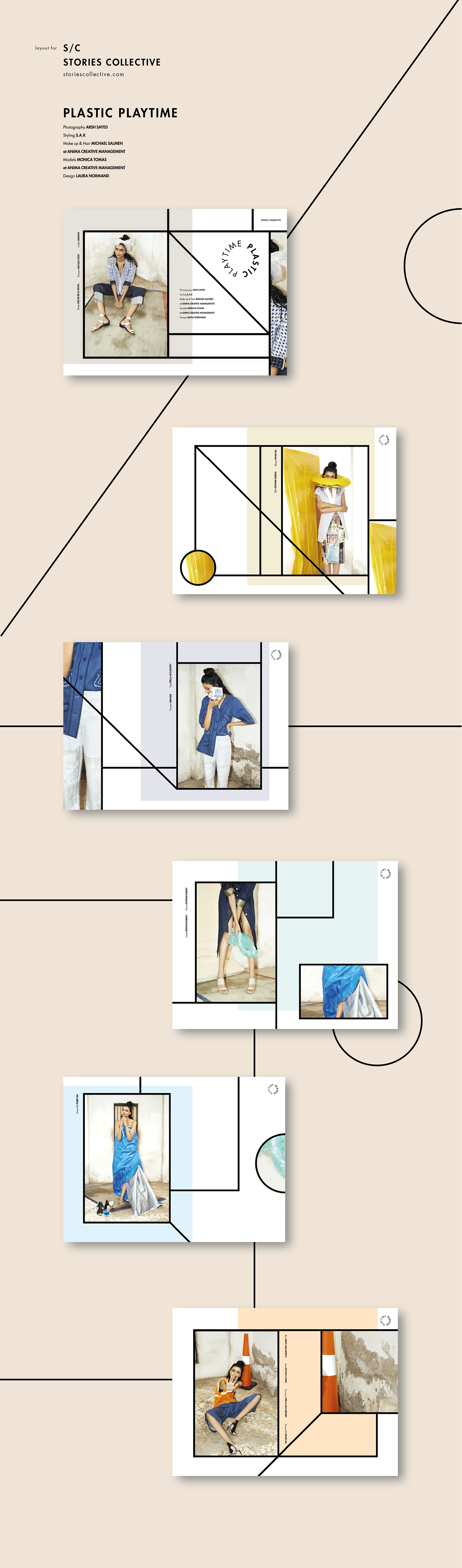 Lineas Negras - Portfolio Layout For Magazines (1400x4750), Png Download