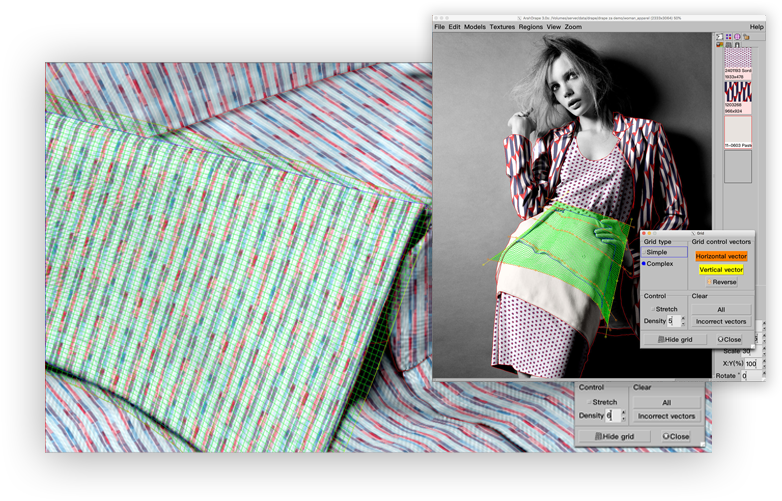 3d Grid And Shading - Linens (830x543), Png Download