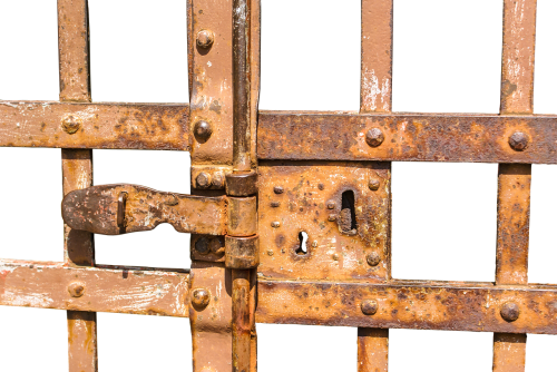 Castle,goal,input,old Gate,metal Gate,iron Gate,metal - Iron (500x334), Png Download
