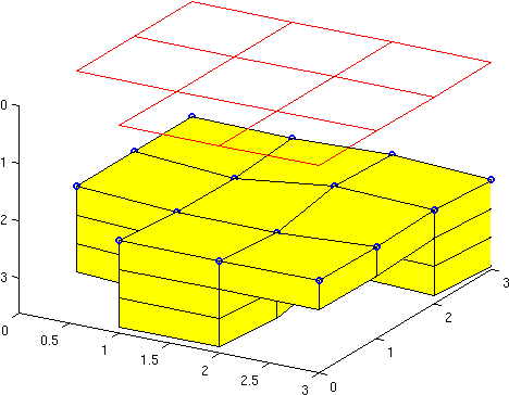 Numbering Of Cells In Top-surface And 3d Grid - Diagram (560x420), Png Download