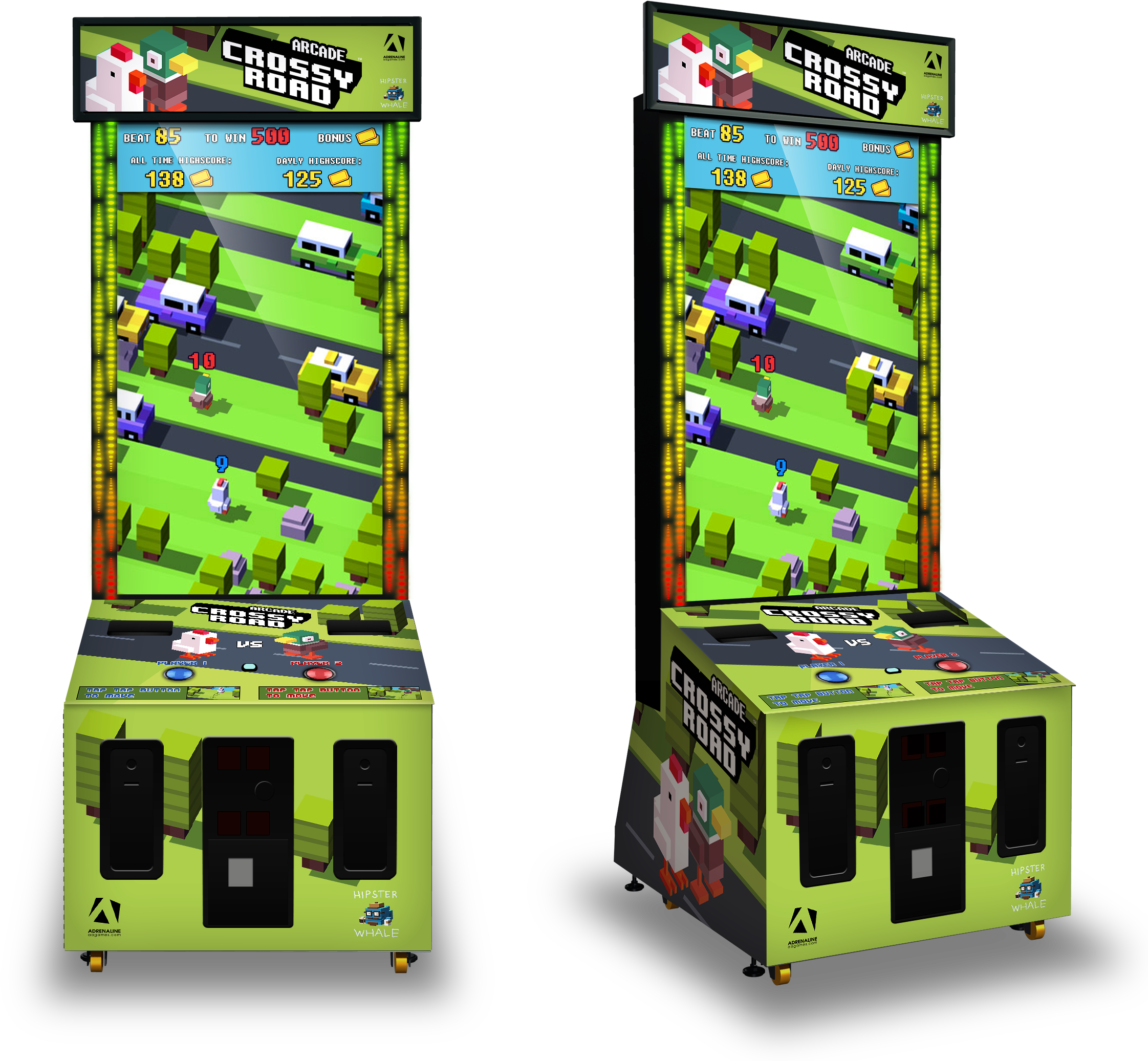Highscore Of 500 On Crossy Road (2394x2213), Png Download