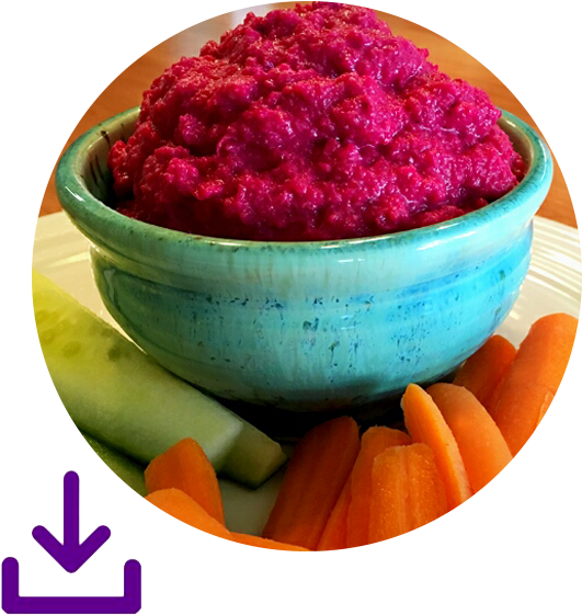 Beet Hummus Recipe - Chutney (579x578), Png Download