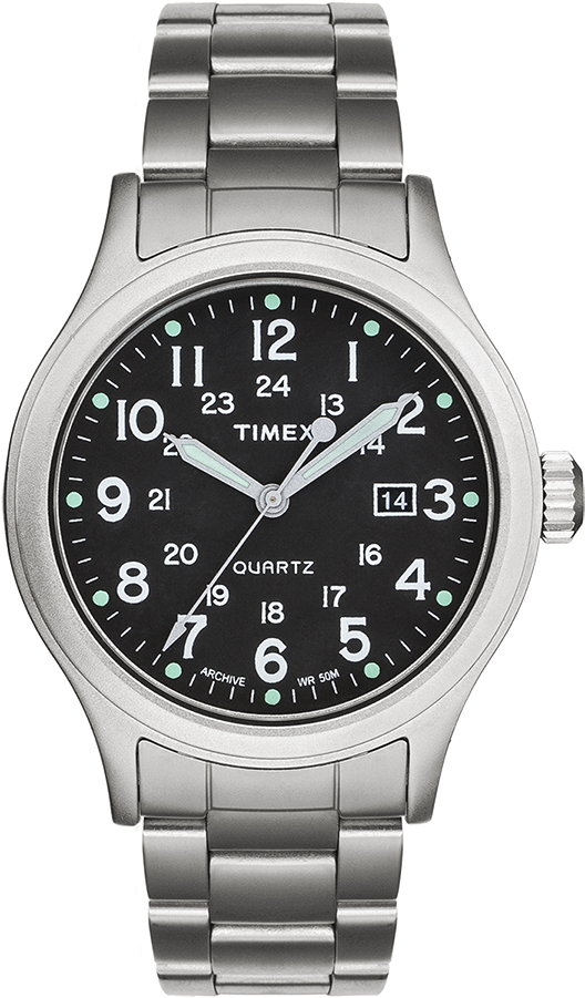 Allied 40mm Stainless Steel Bracelet Silver Tone/stainless - Fossil Men Watch (750x900), Png Download