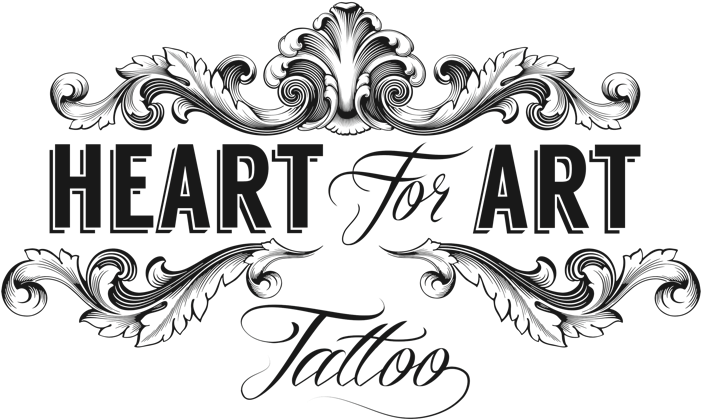 Heart For Art Manchester Tattoo Studio Logo - Pro Standard Pu Material Baseball Official Size 9" (700x449), Png Download