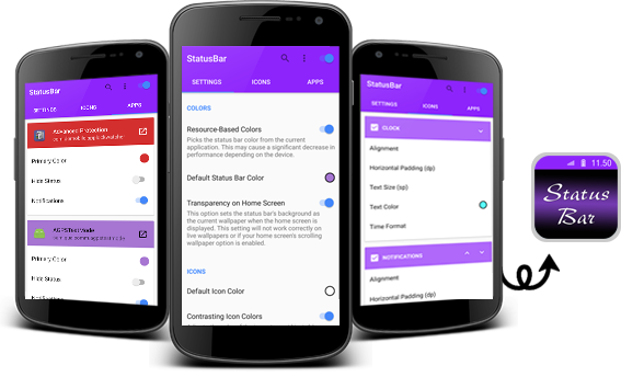 Status Bar Is The Powerful Android App Allows You To - Iphone (567x344), Png Download