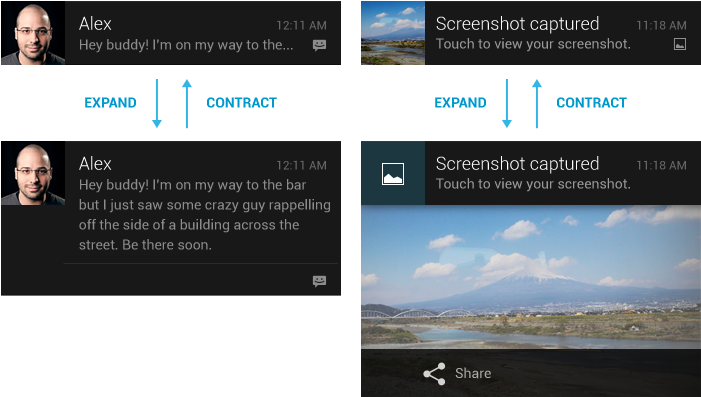 For Single Event Notifications, Android Provides Two - Android Bigpicturestyle (760x396), Png Download