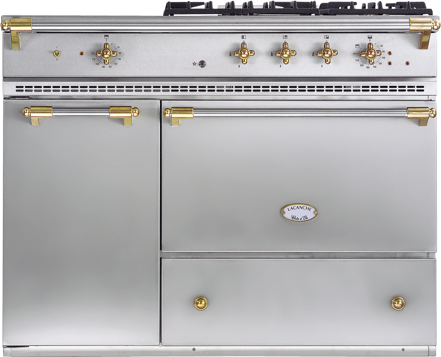 Lacanche Chassagne Stainless Steel - Lacanche: Lg1142g-saulieu | Range Cooker Dual Fuel (1654x1536), Png Download