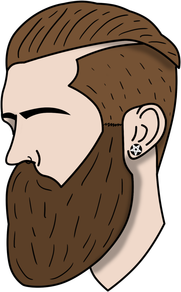 Owyn Degnen Bearded Hipster Guy 1 - Illustration (1000x1280), Png Download
