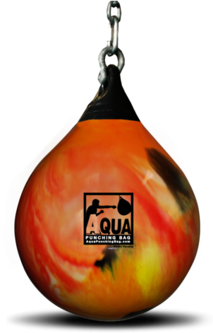 Aqua Punching Bags - Aqua Punching Bag 18" Couleur: Orange (324x479), Png Download