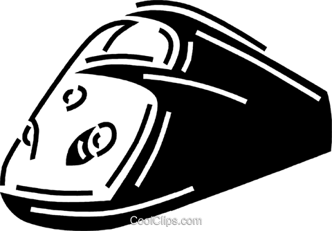 Bullet Train Royalty Free Vector Clip Art Illustration - Trem Bala Vetor Png (480x334), Png Download