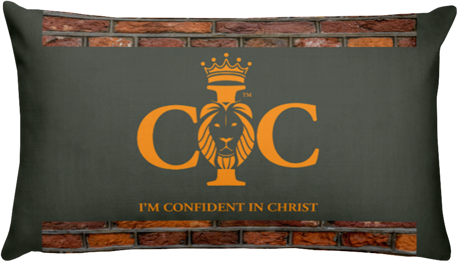 Load Image Into Gallery Viewer, Confident In Christ - Pink Rectangular Pillow (1000x1000), Png Download