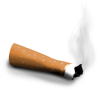 Cigarette Butts Pollution - Megot Png (375x348), Png Download