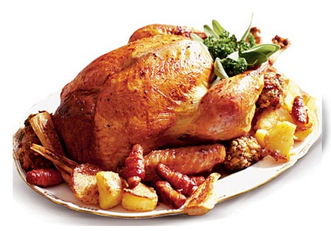 Make Holiday Dinner Arrangements - Roast Turkey Png (475x335), Png Download