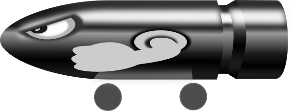 Bullet Bill Car Clip Art - Bullet Car Png (600x227), Png Download