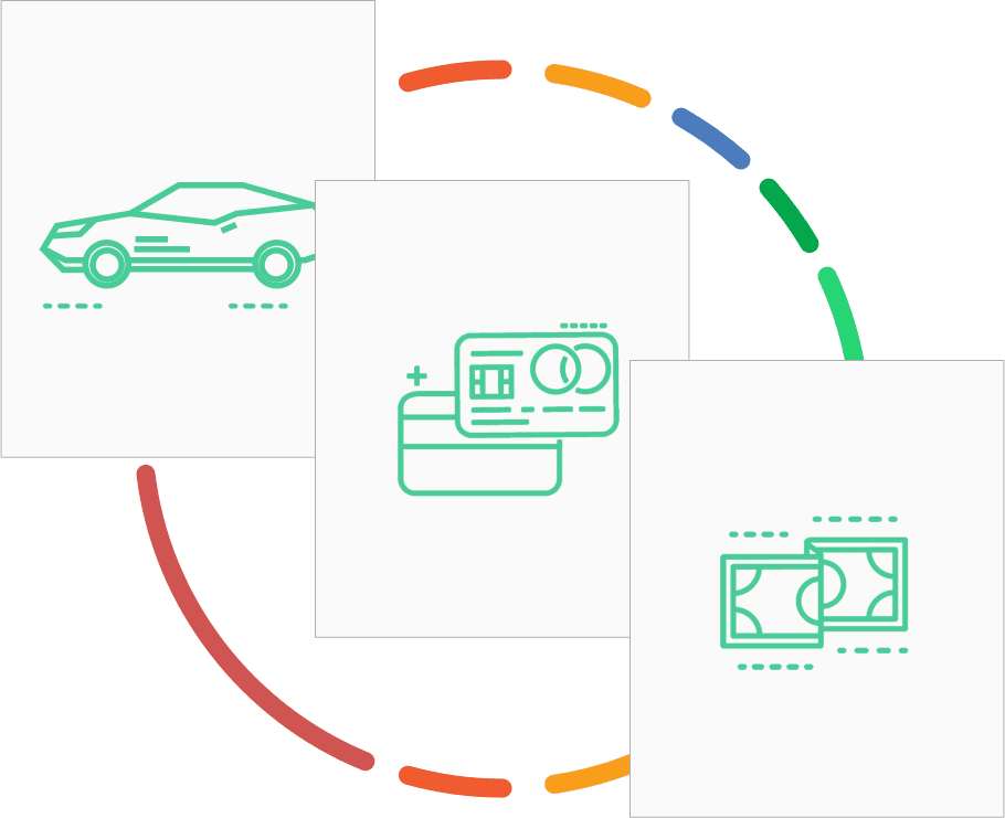 Credit Score Cycle - Credit History (910x741), Png Download