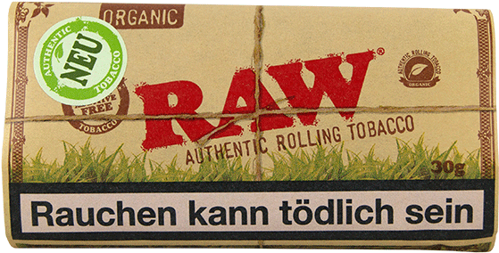 Raw Organic Tobacco Pack - Raw Natural Authentic Tobacco Classic (600x333), Png Download