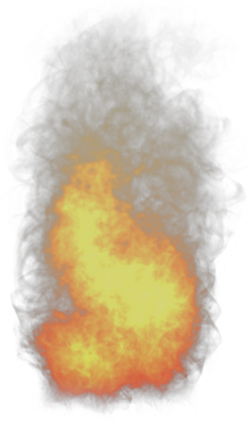 The Gallery For > Fire Smoke Png - Fire (280x471), Png Download