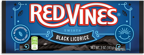 Red Vines Black Licorice Twists - Red Vines 16oz (500x500), Png Download
